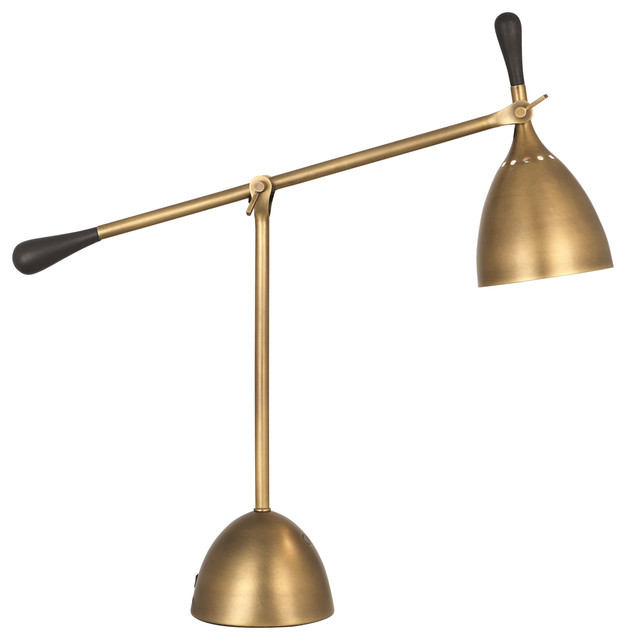 Robert Abbey Ledger Adjustable Table Lamp Transitional Desk Lamps By Matthew Izzo Houzz Robert Abbey Ledger Adjustable Table, Robert Abbey Kinetic Antique Brass Pharmacy Desk Lamp