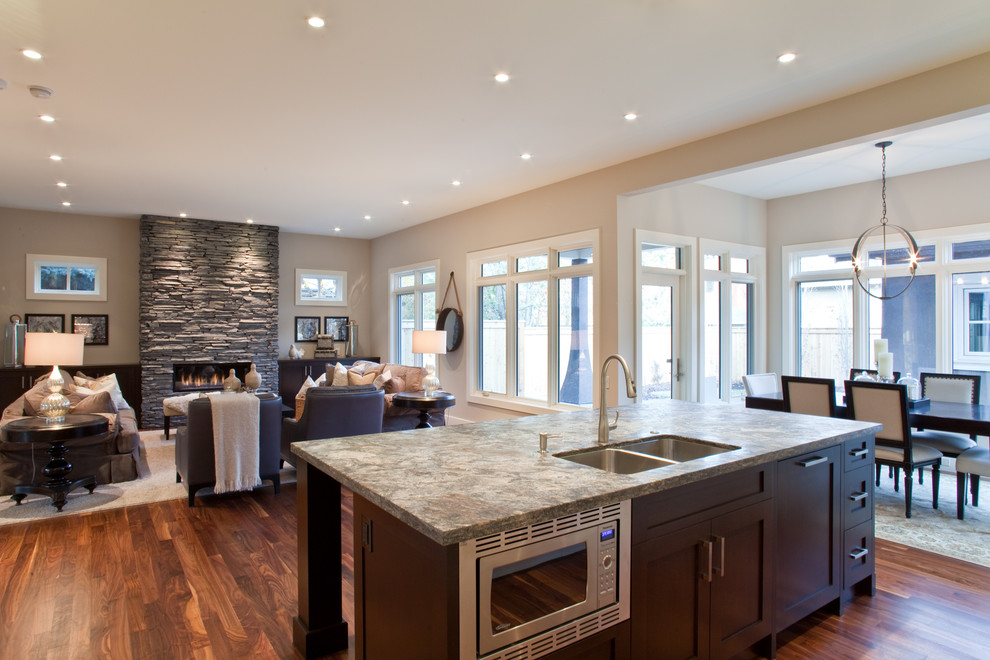 Transitional kitchen photo in Calgary