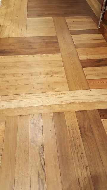 Reclaimed Oak skandinavisk-vardagsrum