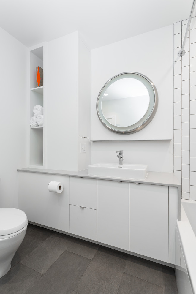 Design ideas for a large contemporary bathroom in Seattle.