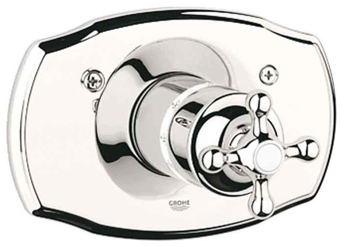 Grohe 19612000 Seabury Central Thermostatic Mixer, Chrome Tub And