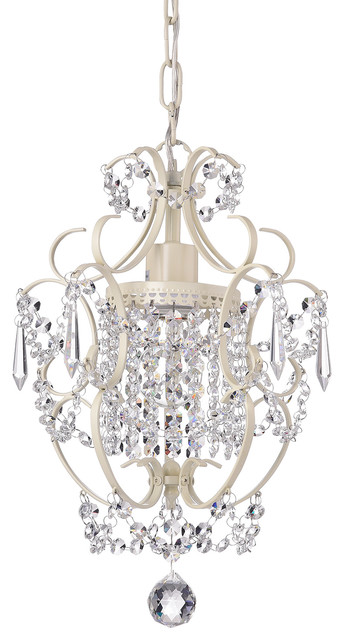 Amorette Mini Chandelier Wrought Iron Ceiling Light Fixture Ivory Amorette Mini Chandelier Wrought Iron Ceiling Light Fixture Ivory White