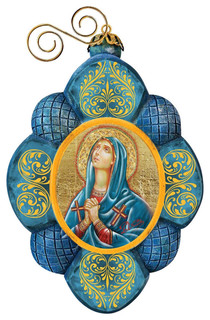 Hand Painted Maria Magdalena Scenic Ornament Traditional Christmas Ornaments By G Debrekht