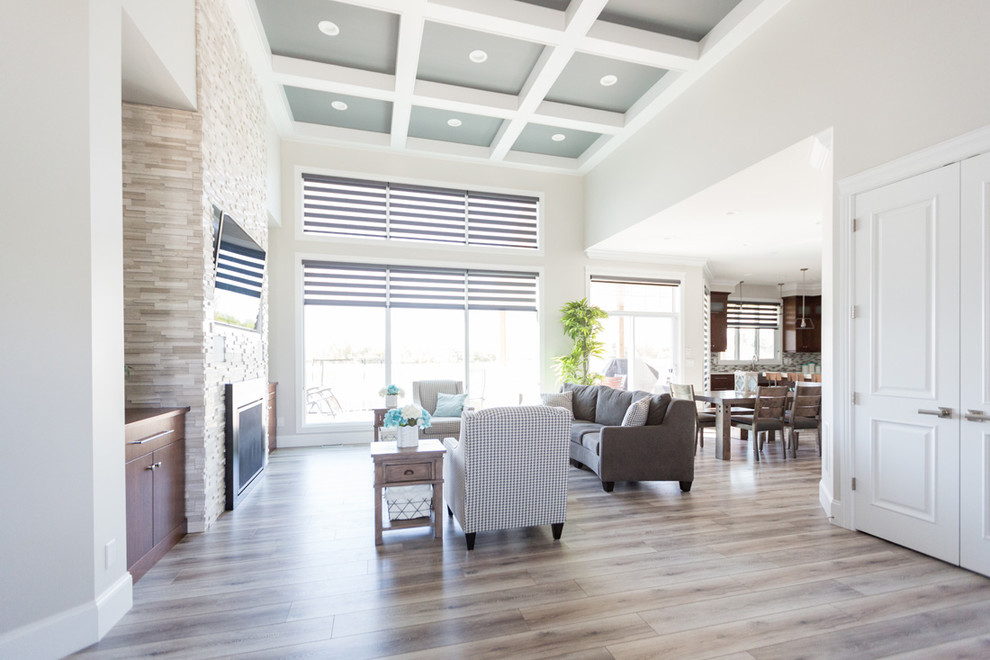 Living room - transitional living room idea