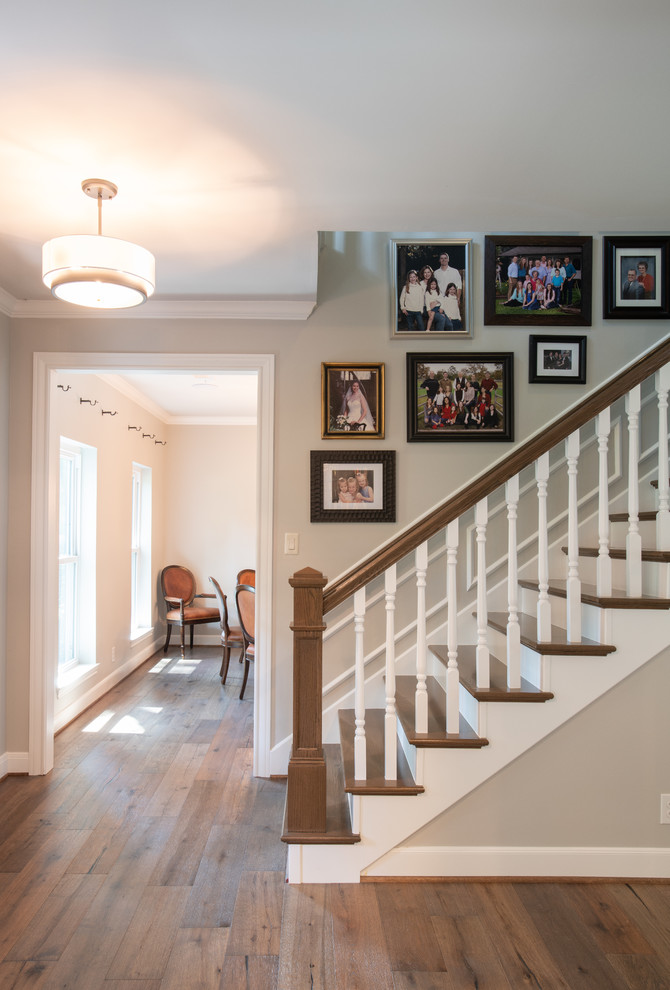 Inspiration for a transitional entryway remodel in Houston