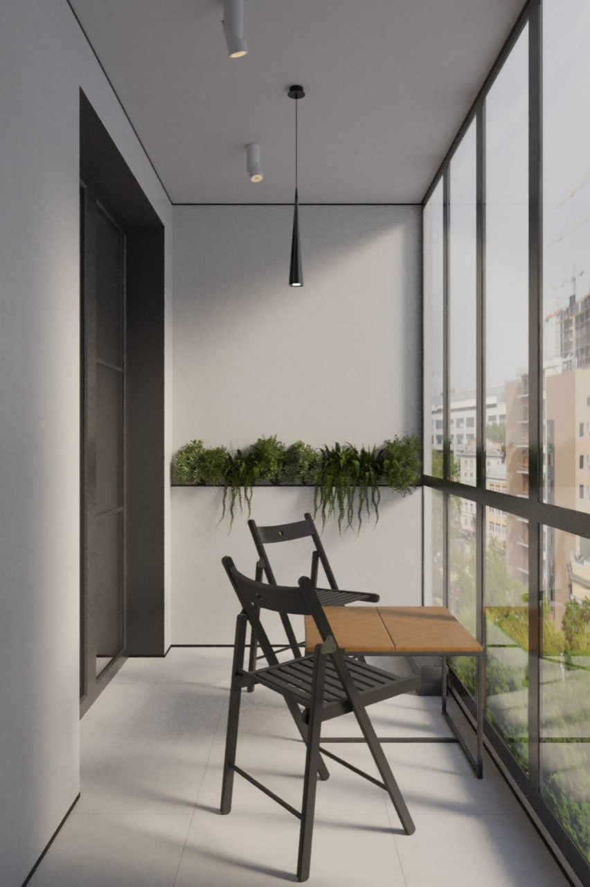 Однокомнатная квартира в стиле минимализм