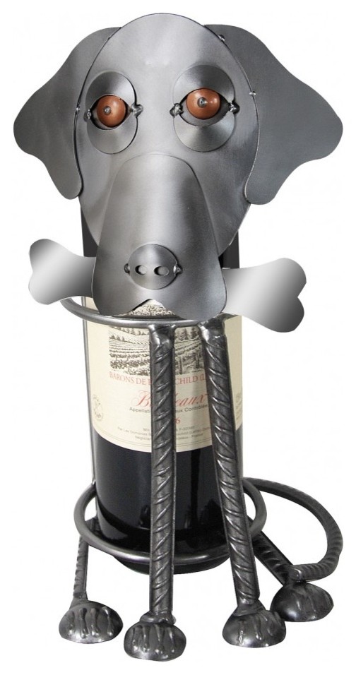 Labrador Dog Wine Bottle Holder Eclectic Wine Racks by H&K