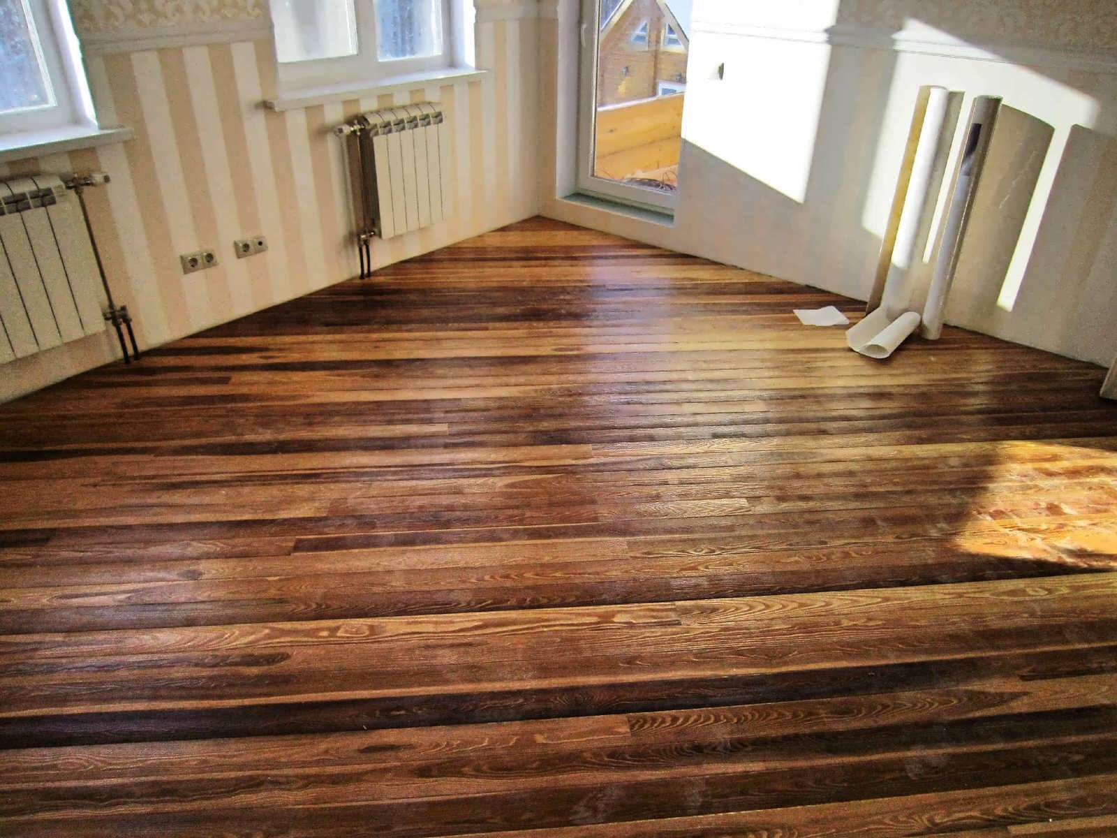 Полы из лиственницы в Московской квартире