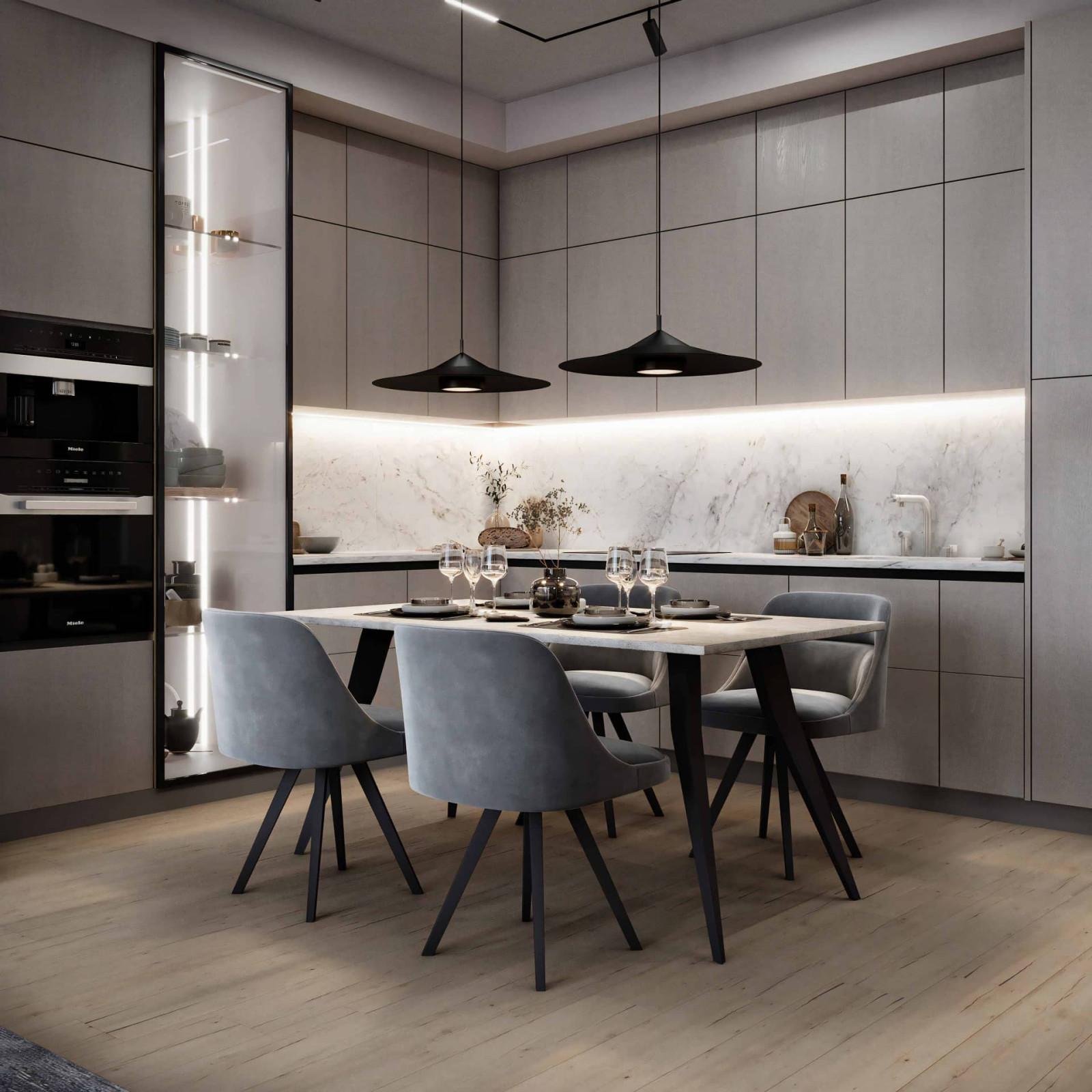 Дизайн и ремонт квартиры в ЖК «Хорошёвский» — Неоклассика для кота