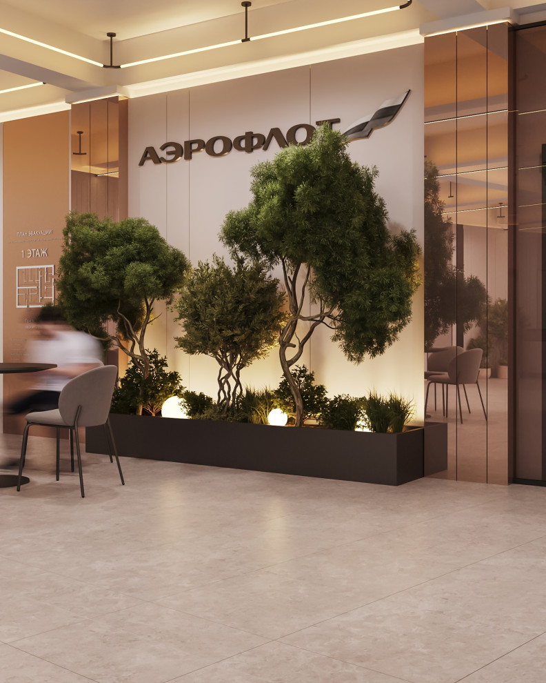 Медицинский центр "Аэрофлот". Зона кофе-поинта