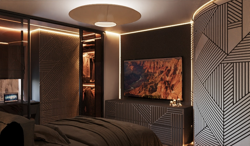 Интерьер в темных тонах