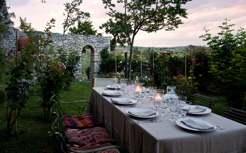Patio - mediterranean patio idea in New York