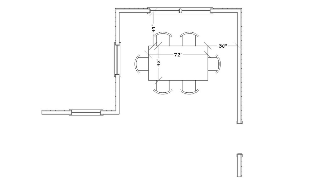 What size dining tables work well in a 12x12 dining room? Round, recta