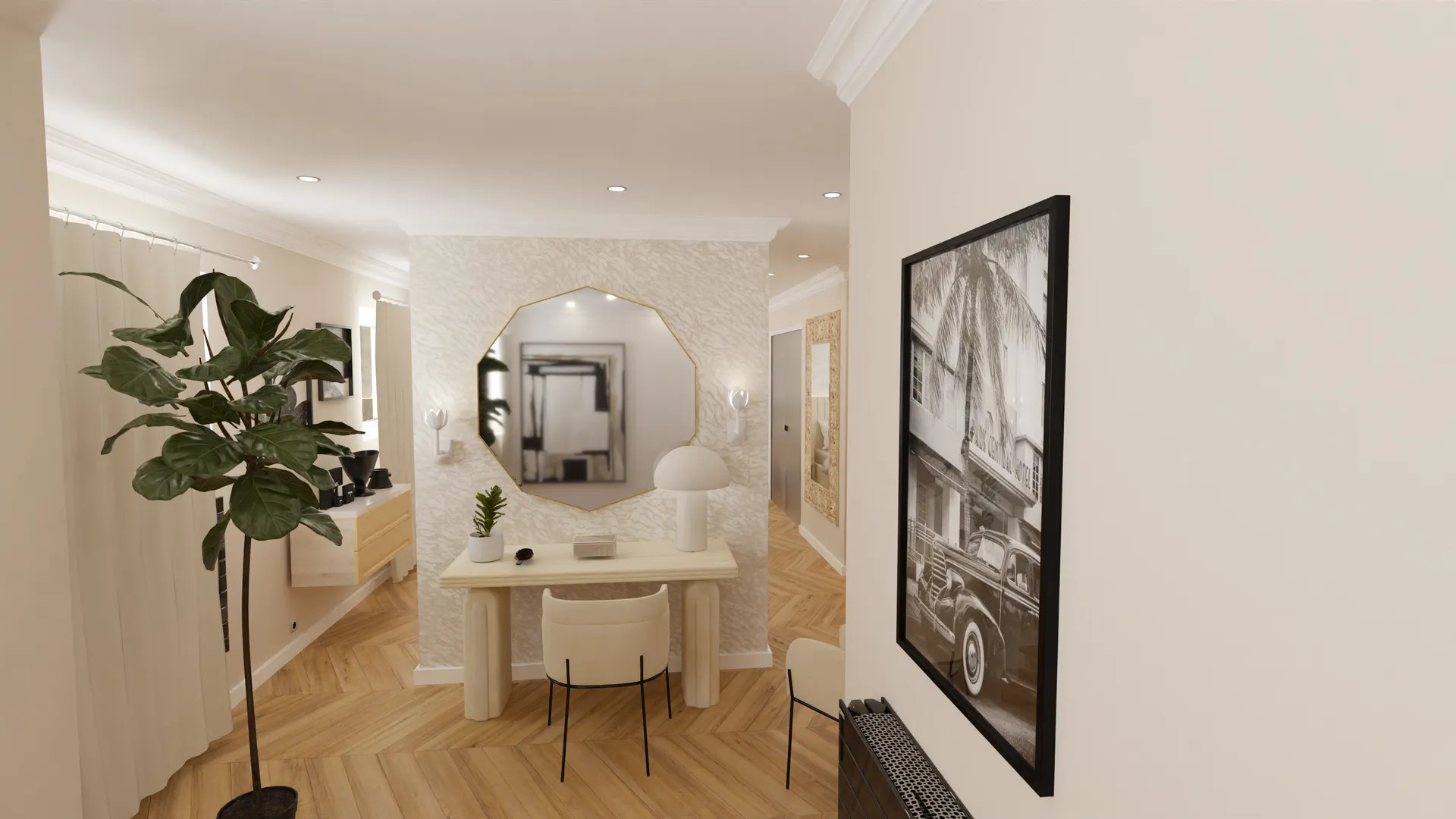 Rénovation complète, réunification de plusieurs appartements d'un petit immeuble