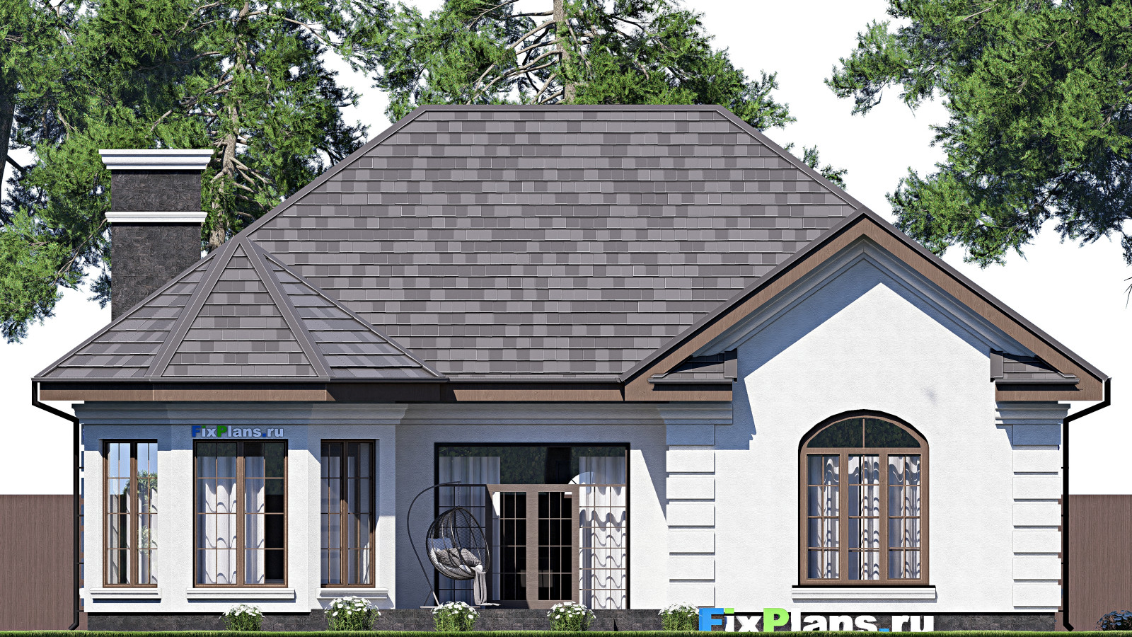 Проект одноэтажного дома 20х16м S245м2 F-17558