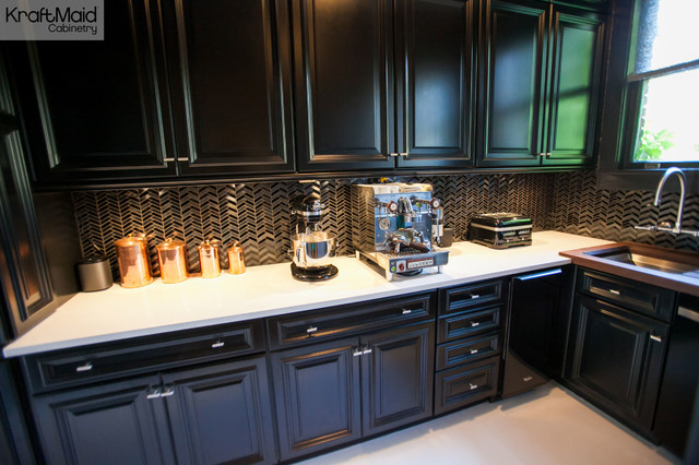 KraftMaid: Maple Raised Door In Onyx - Transitional - Kitchen - San ...