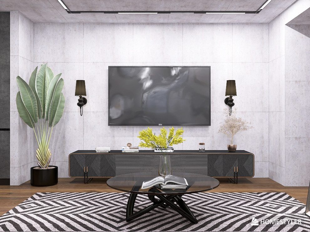 Кухня-гостиная в стиле гранж