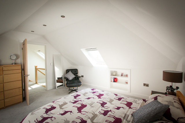 1950s Bungalow Loft Conversion contemporary-bedroom
