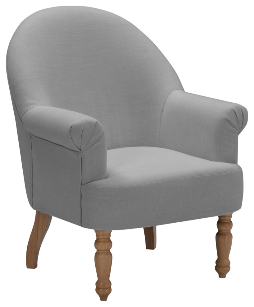 Rustic Manor Ronaldo Accent Chair Upholstered, Linen, Gray