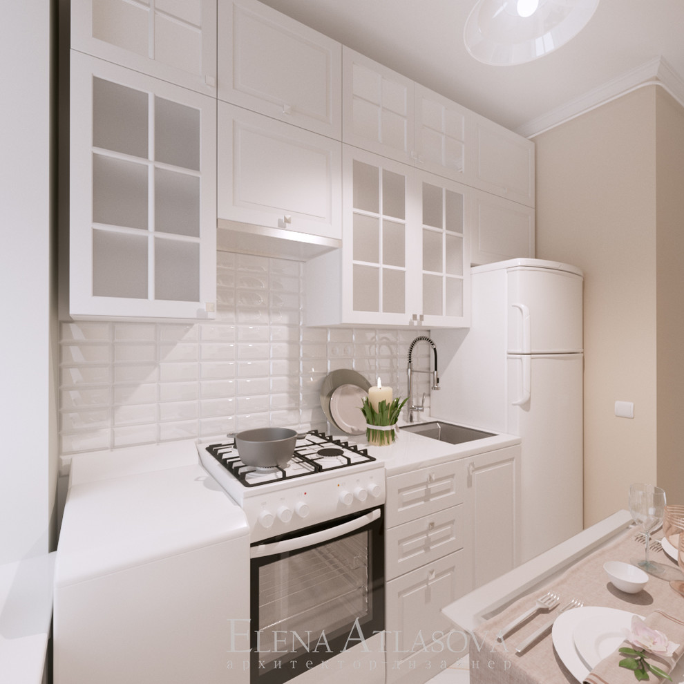 2 варианта дизайна маленькой кухни