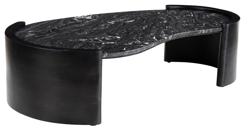 Clinton Coffee Table Black Contemporary Coffee Tables by Virgil