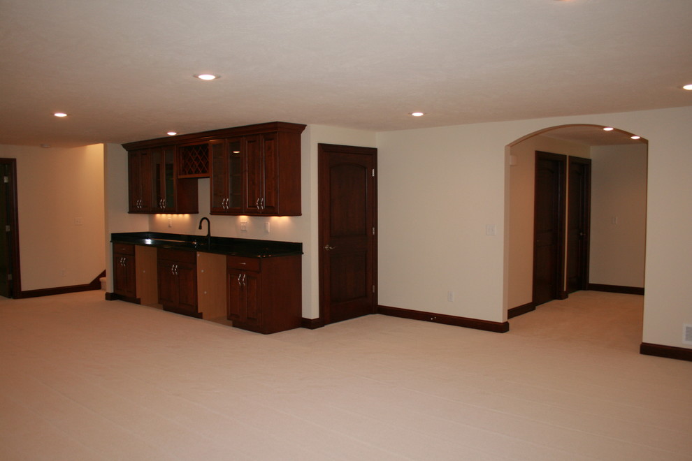 Design ideas for a traditional basement in Omaha.