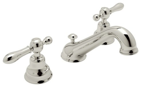 Rohl Arcana 1.2 GPM Lavatory Faucet with 2 Lever Handles, Polished Nickel