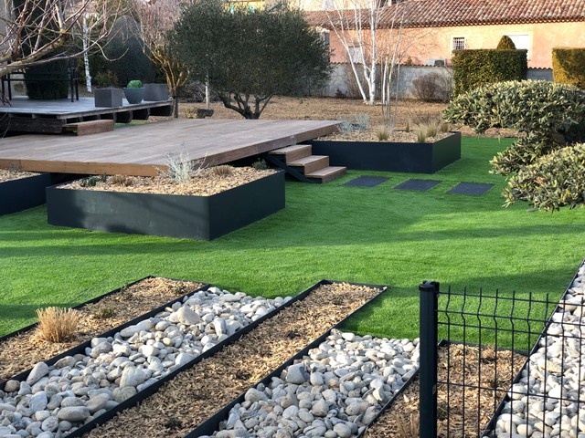 ST MARTIN de BROMES contemporaneo-terraza-y-balcon