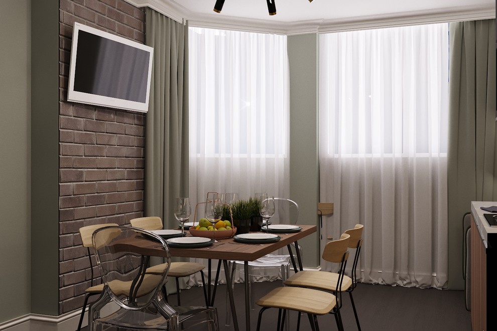 Современный интерьер с элементами лофта в г.Оренбург