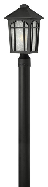 Hinkley Cedar Hill 16" Outdoor CFL Post Lantern, Black Finish