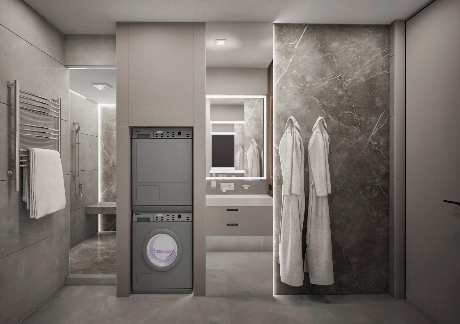 Санузел в проекте "Алена"