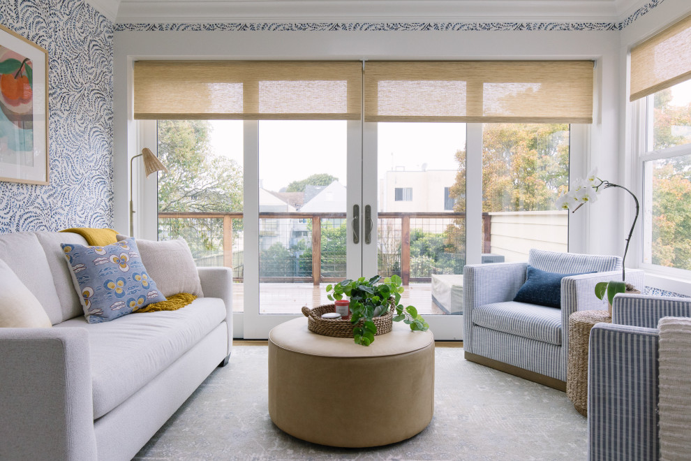 Beach style sunroom photo in San Francisco