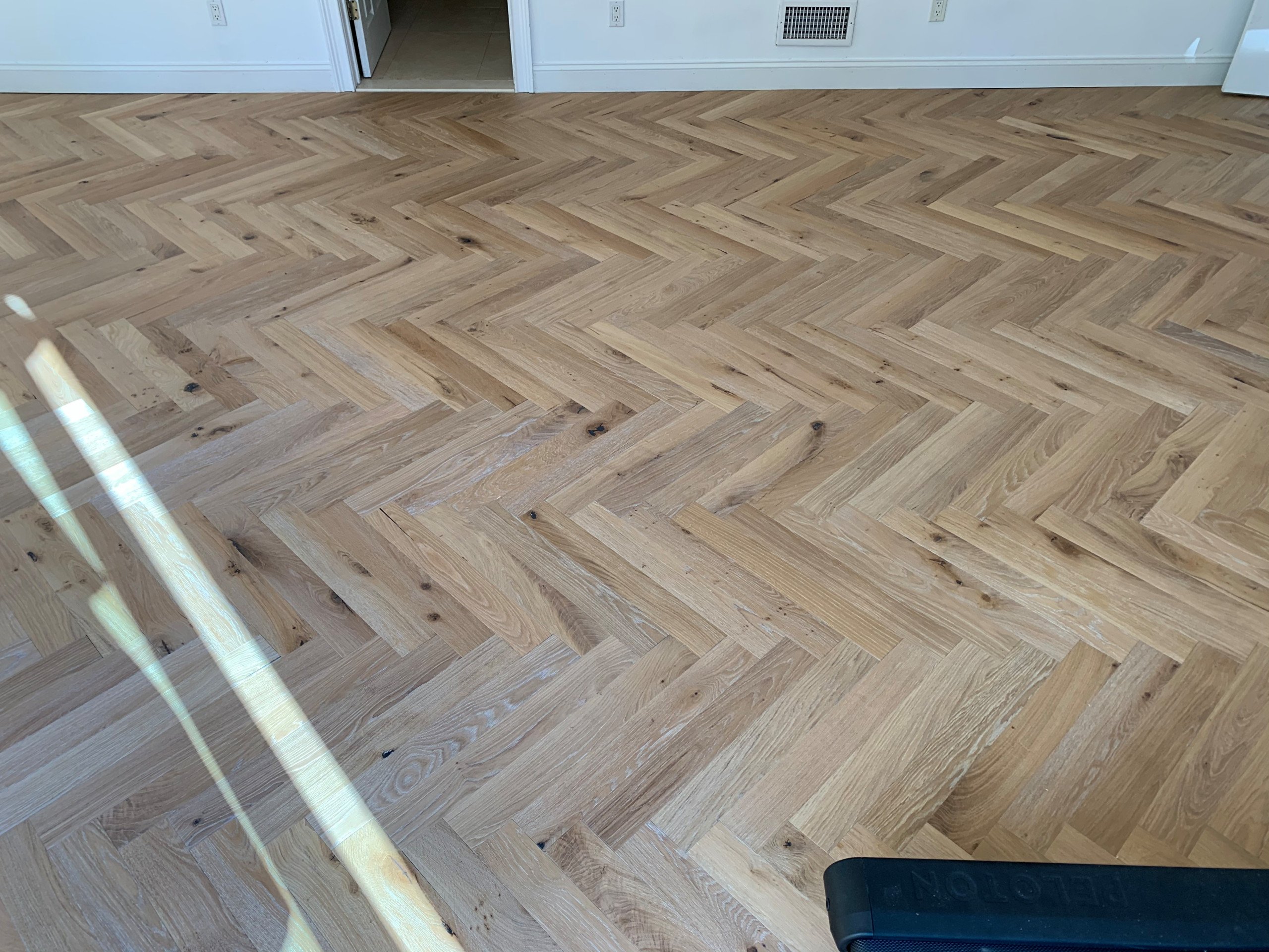 Herringbone Hardwood Flooring Installation