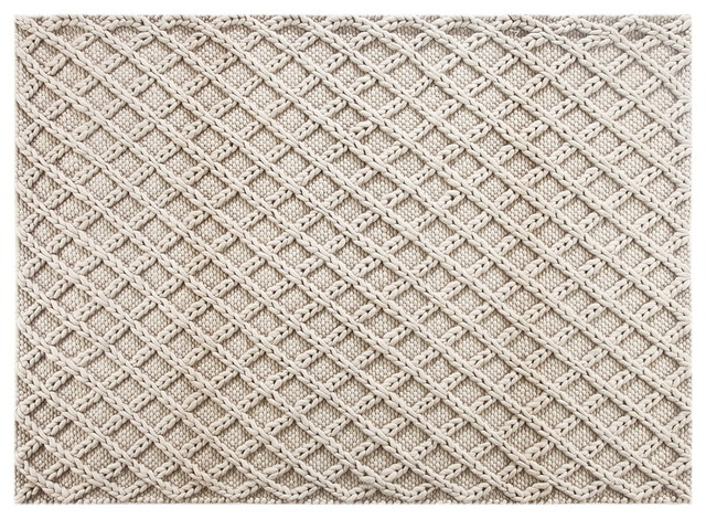 Nomadic Loop Nub Large Plush Luxurious Wool Rug Cream No Shed Nomadic Loop Nub Large Plush Luxurious Wool Rug Cream No Shed Ivory 4