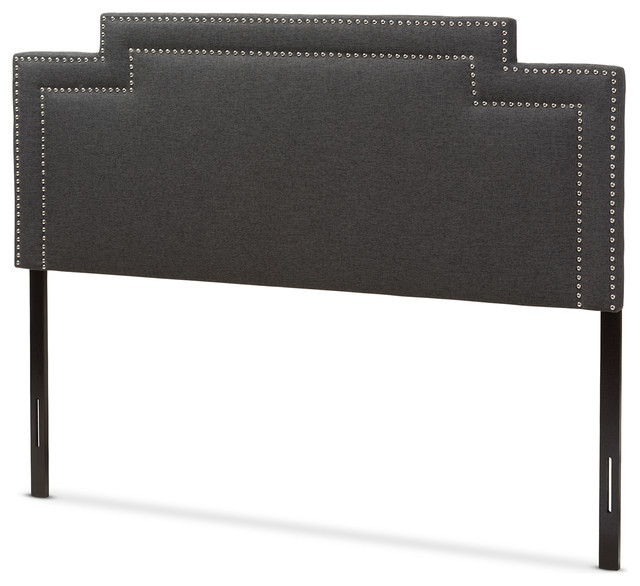 Casey Modern Fabric Headboard, Full Transitional Headboards by
