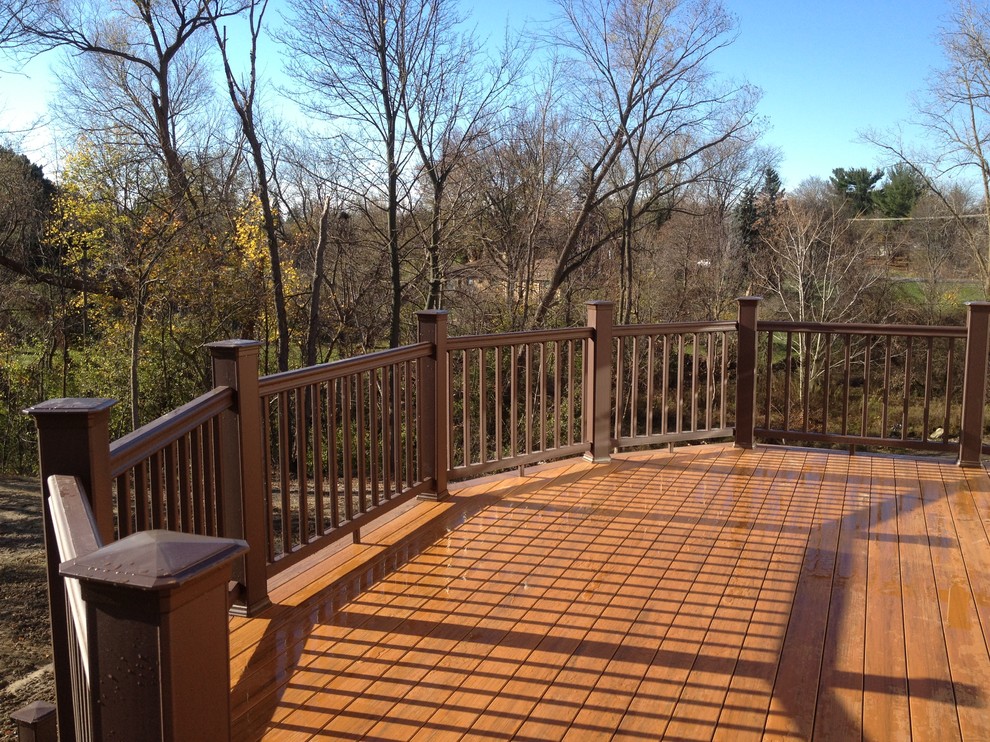 Troy MI Composite deck & Brick patio - Traditional - Patio ...