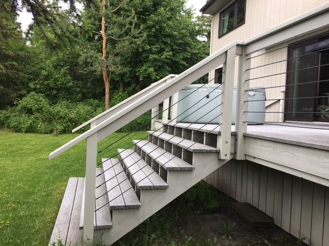 Inspiration for a large craftsman backyard deck remodel