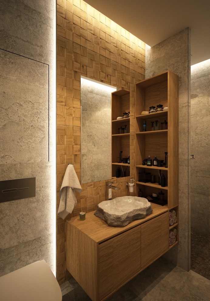 Проект двухэтажной квартиры в индустриальном стиле в ЖК АРТ, Москва.