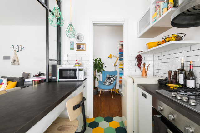 Casa CF midcentury-kitchen
