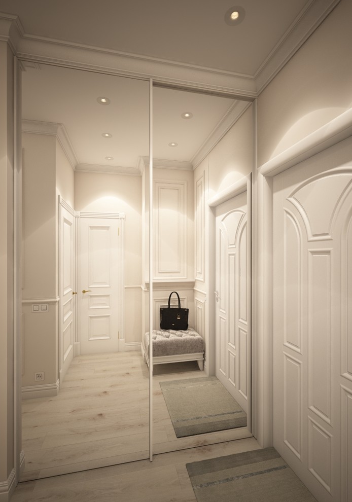 Светлая однокомнатная квартира в неоклассическом стиле