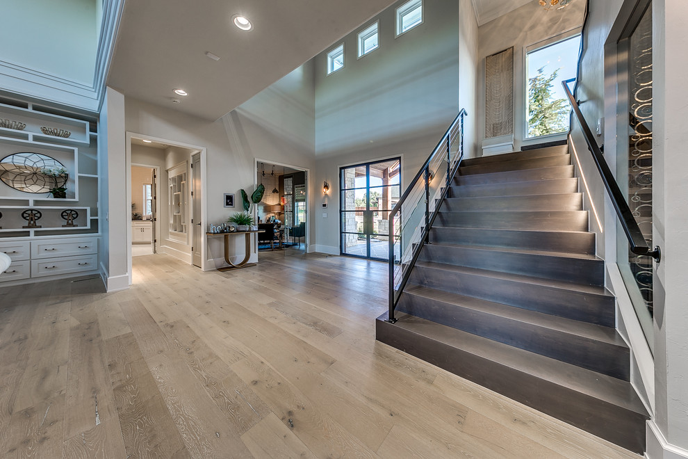 Transitional staircase in Oklahoma City.