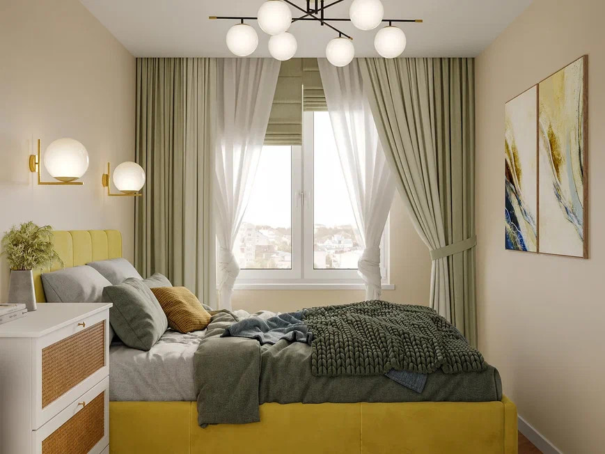 Ремонт квартиры 44,45 м2 для молодой женщины