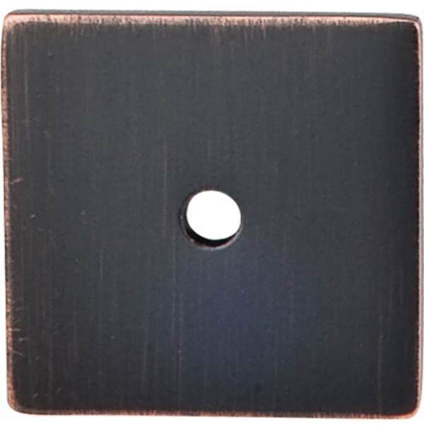Top Knobs Square Backplate 1 Inch Flat Black Traditional