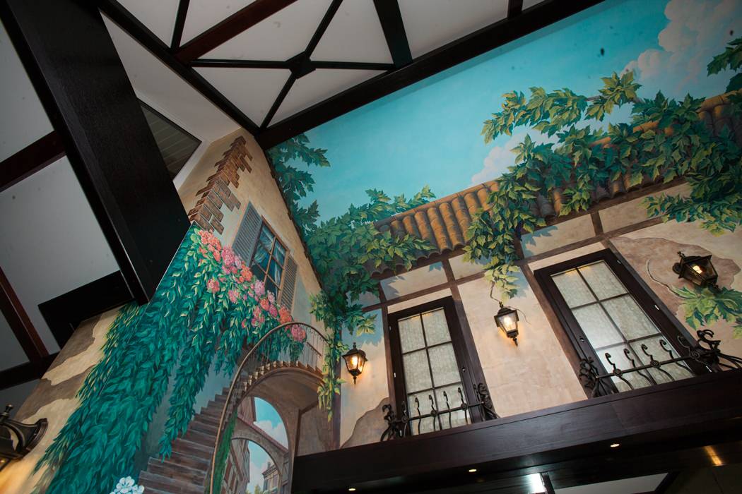 дворик/Прованс /биллиардная/ барная стойка/дуб. Роспись/альфрея/акрил