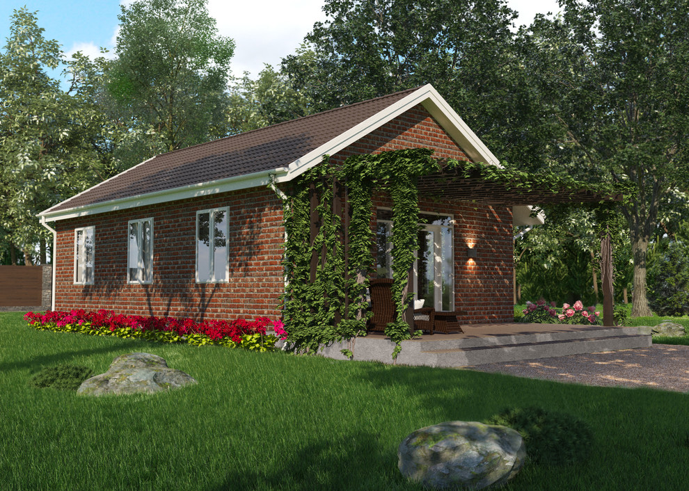 Одноэтажный загородный дом 75 кв.м.