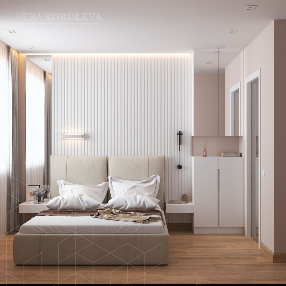 Дизайн-проект двухкомнатной  квартиры для семьи с детьми в ЖК "Модум"