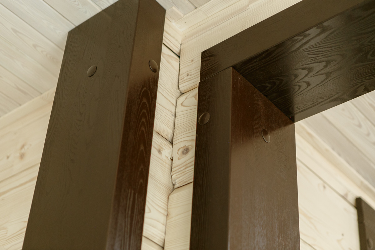 Интерьер дома из клееного бруса