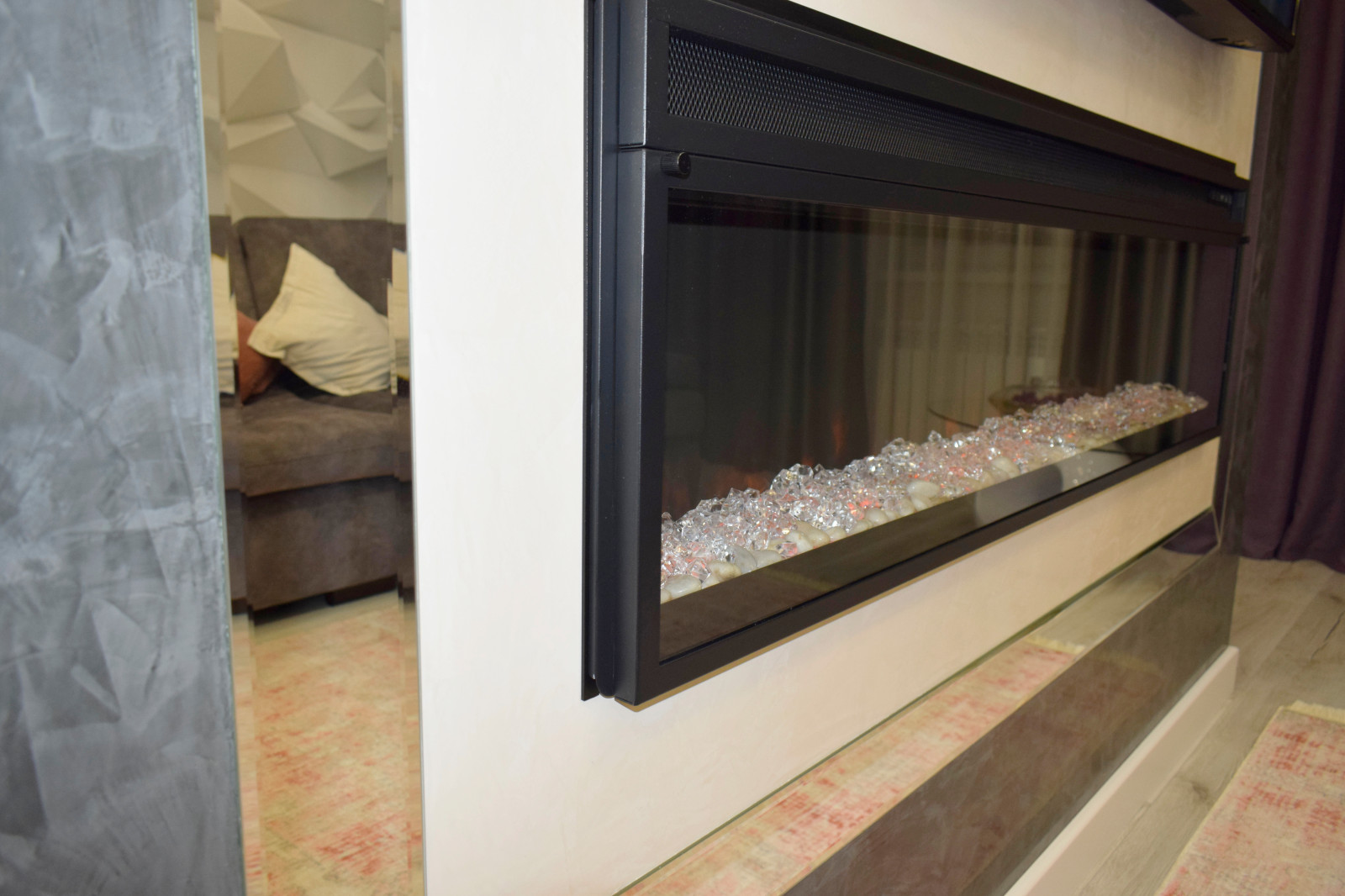 Реализация современной гостиной площадью 25кв.м