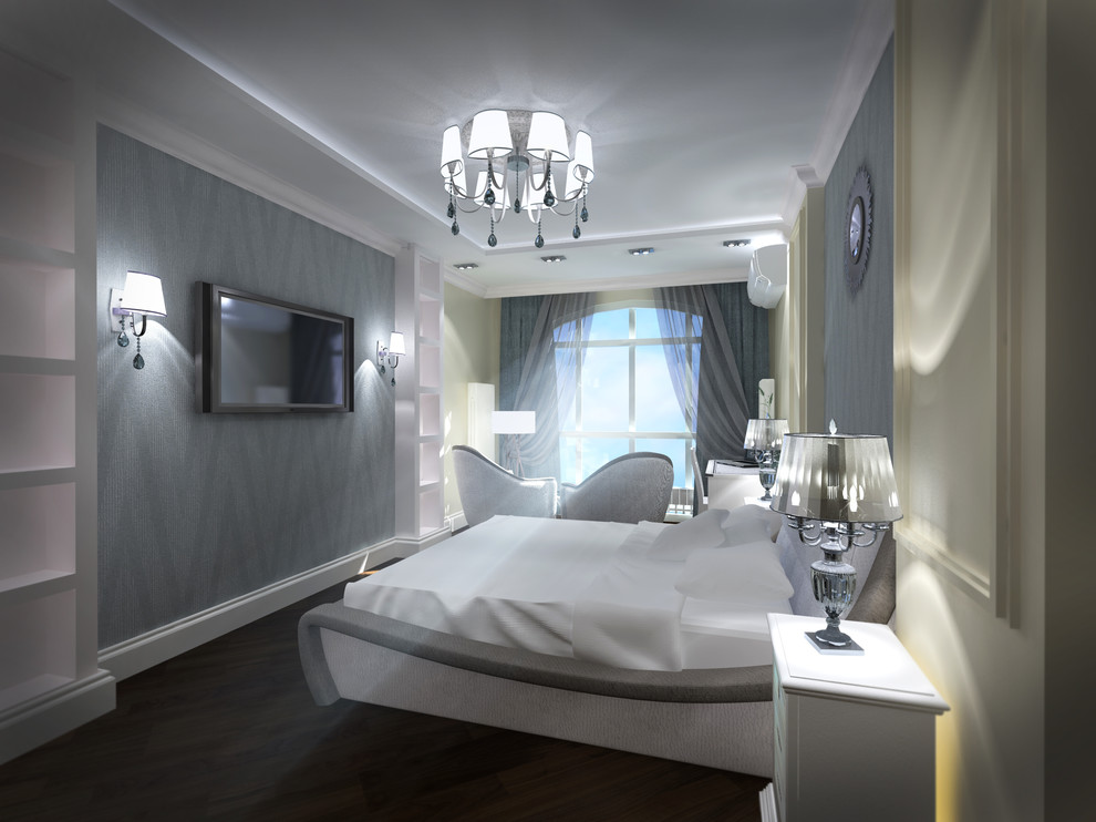 спальная комната в евродвушке