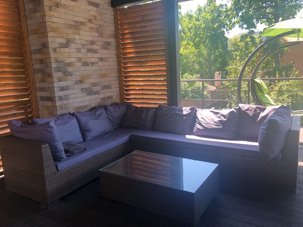 Терраса дома до/после